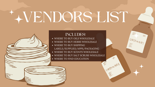 Vendors list